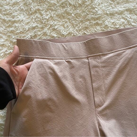 Athleta Brooklyn Womens Textured Ankle Stretch Pants Rose Pink - Picture 8 of 13